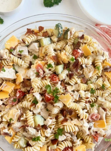 Chicken Bacon Ranch Pasta Salad