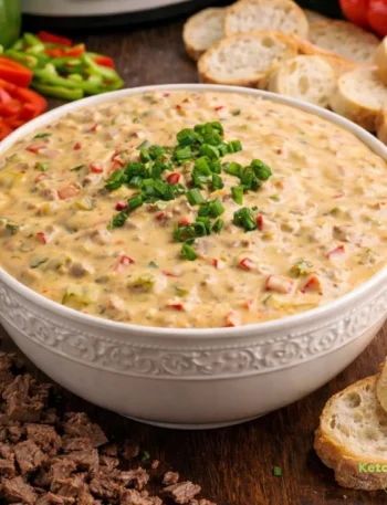 Crock Pot Philly Cheesesteak Dip