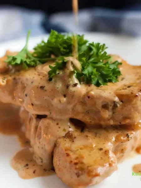 Easy Creamy Garlic Parmesan Keto Pork Chops