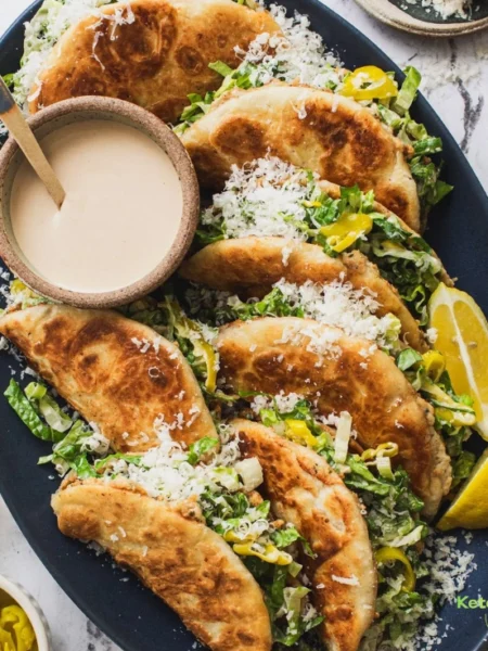 Chicken Caesar Smash Tacos