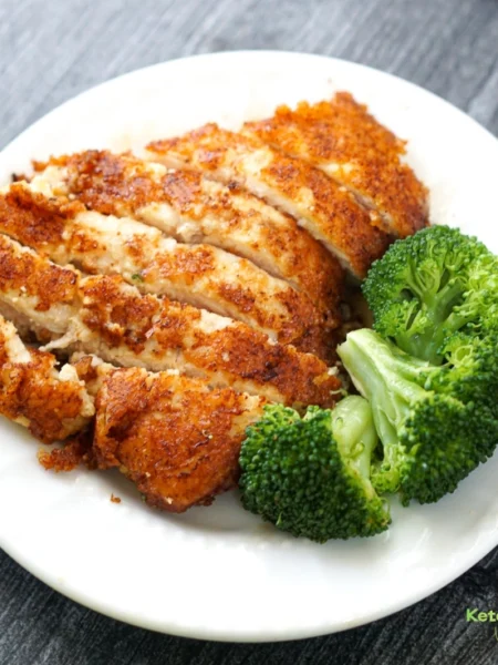 Keto Parmesan Crusted Chicken