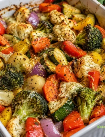Crispy Garlic Ranch Oven Roasted Veggies