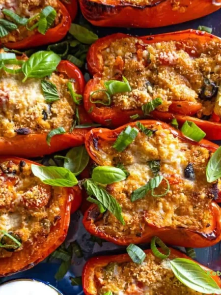 Italian Stuffed Peppers (With Tuna)