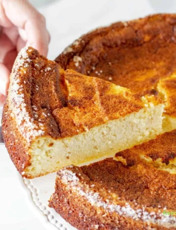 Italian Ricotta Cheesecake (crustless)